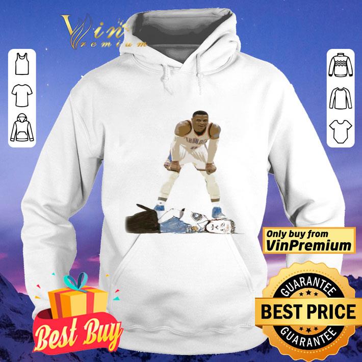 da390783 russell westbrook standing on police shirt 4 - Russell Westbrook standing on Police shirt