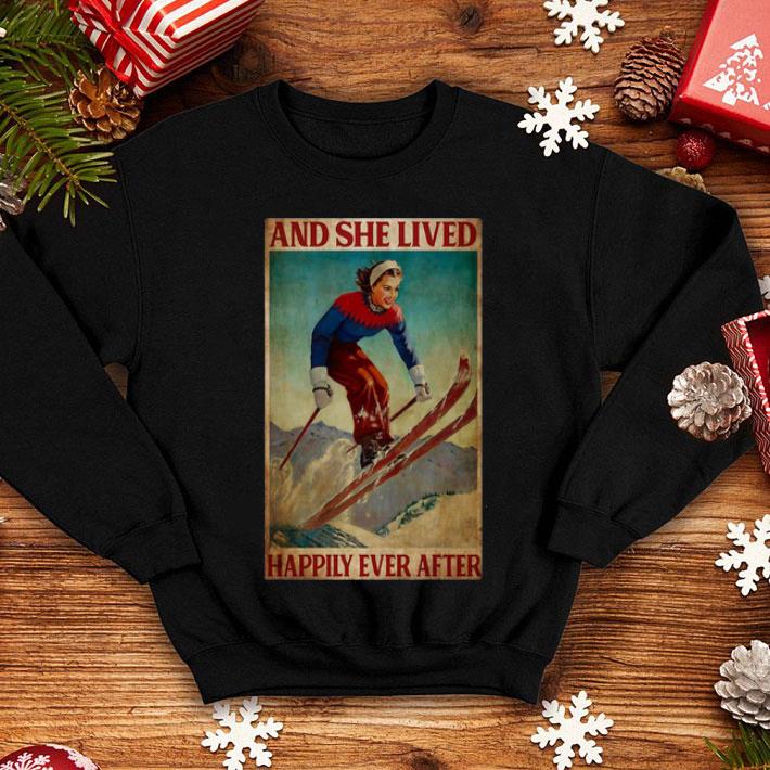 Skiing And She Lived Happily Ever After shirt