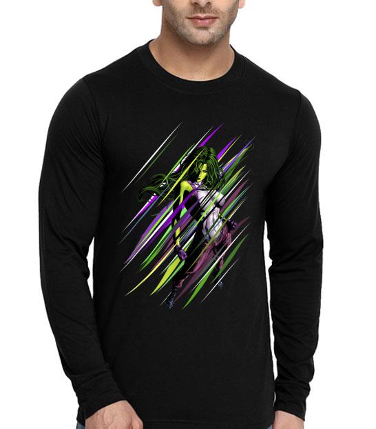 Marvel She Hulk Lined Portrait Shirt