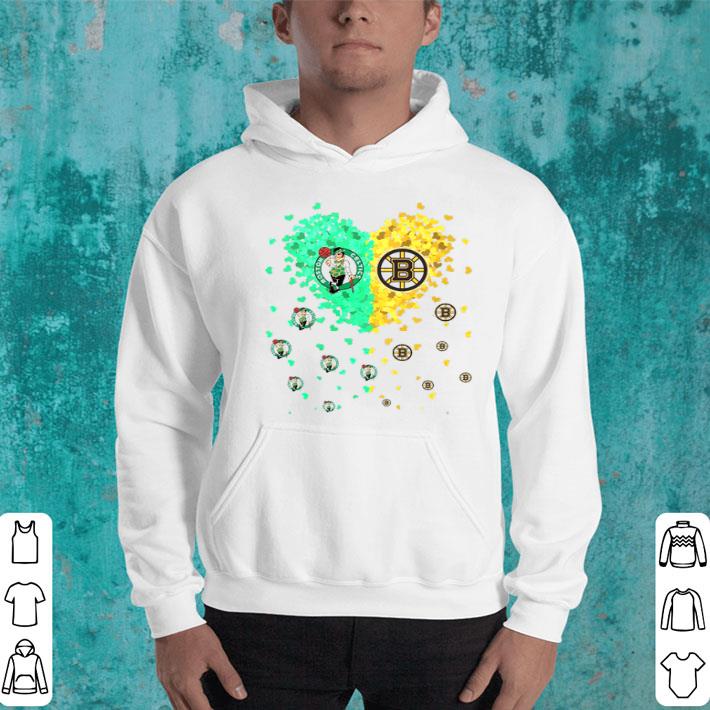 Boston Celtics And Boston Bruins Hearts Shirt