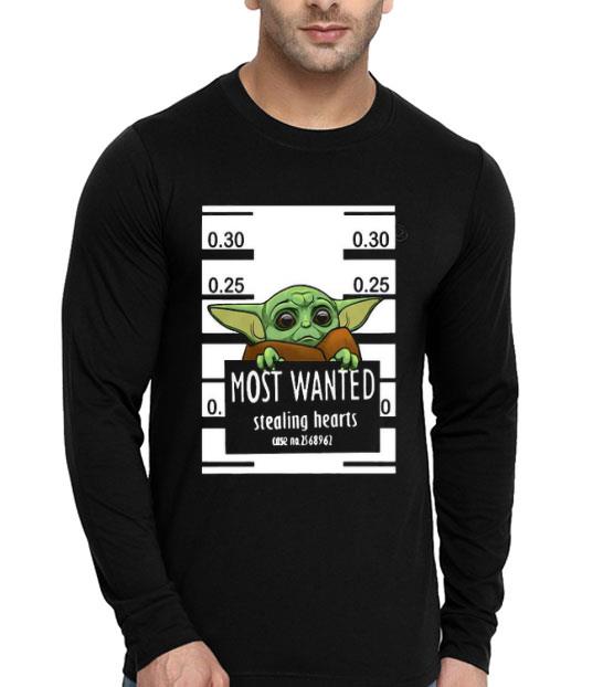 Star Wars Baby Yoda Most Wanted Stealing Hearts Shirt dcda8425 star wars baby yoda most wanted stealing hearts shirt 4 - Star Wars Baby Yoda Most Wanted Stealing Hearts Shirt