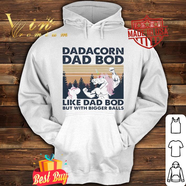 Vintage Dadacorn Dad Bod Like Dad Bod But With Bigger Balls Father's Day shirt
