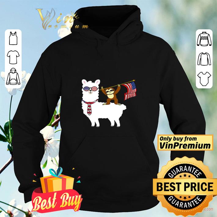 Sloth Riding Llama 4th Of July shirt dd98e32c sloth riding llama 4th of july shirt 4 - Sloth Riding Llama 4th Of July shirt