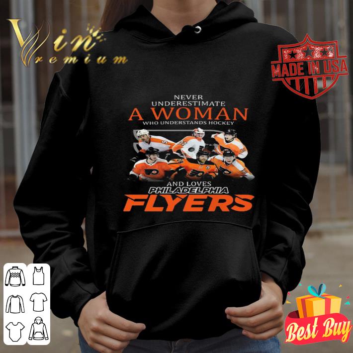 Philadelphia Flyers Never Underestimate A Woman Who Understands shirt