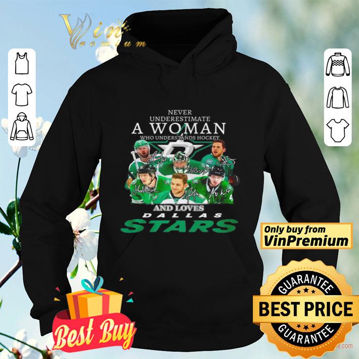 dfd19d8d never underestimate a woman who understands hockey and loves dallas stars shirt 4 - Never underestimate a woman who understands hockey and loves Dallas Stars shirt