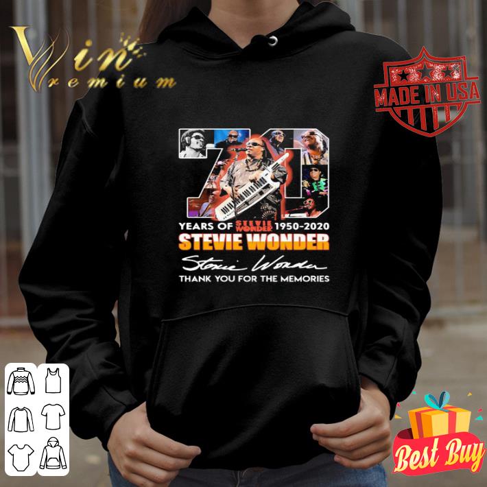 70 Years Of 1950-2020 Stevie Wonder Signatures shirt