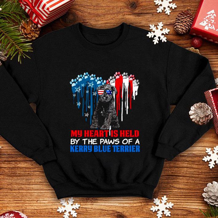 e072b396 heart paw america my heart is held by the paws of a kerry blue terrier shirt 4 - Heart Paw America My Heart Is Held By The Paws Of A Kerry Blue Terrier Shirt