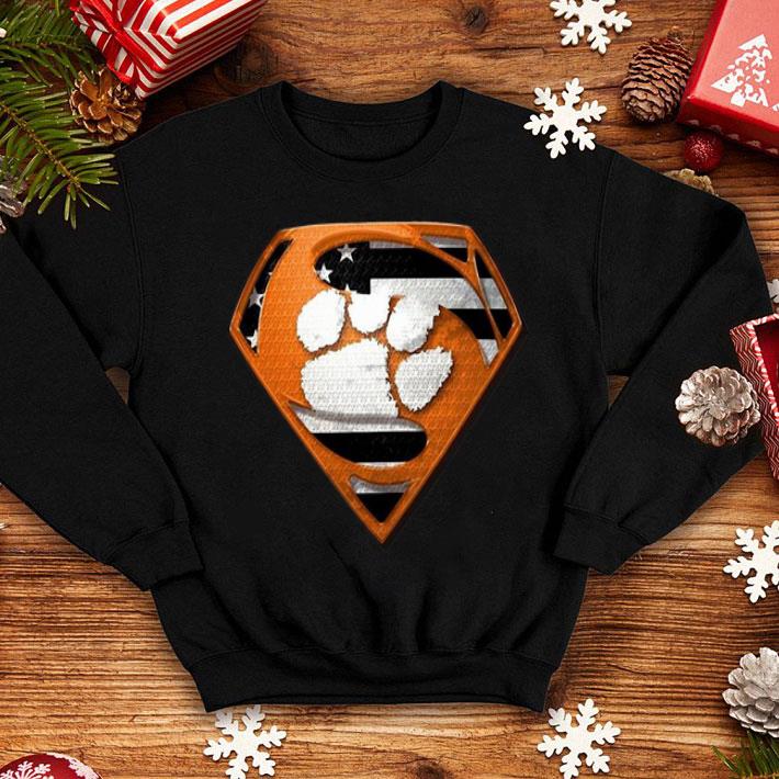 Superman Clemson Tigers American Flag shirt