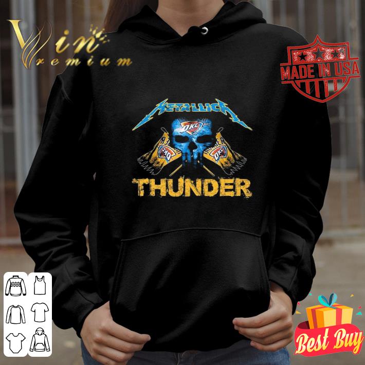 e3f008a5 skull mashup metallica and oklahoma city thunder flag shirt 4 - Skull Mashup Metallica And Oklahoma City Thunder Flag shirt