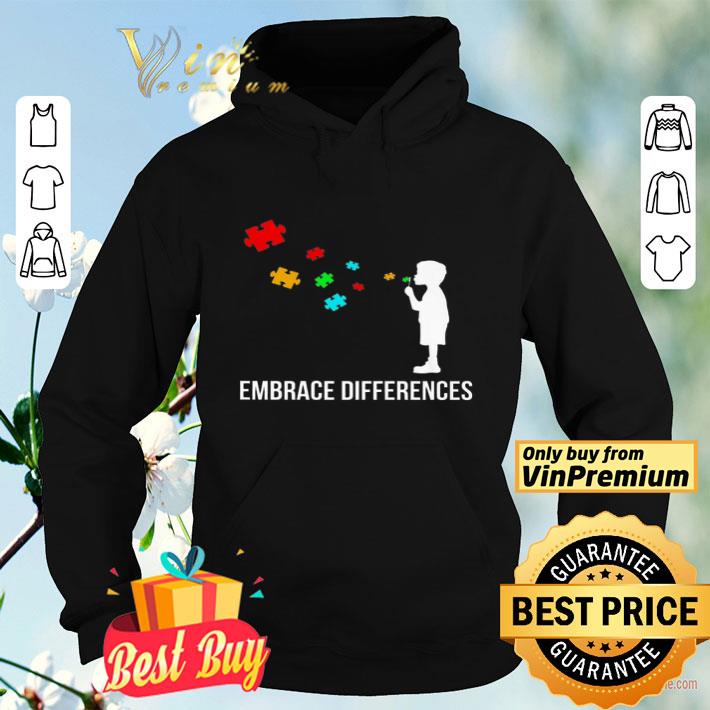 e53d6e12 autism awareness boy embrace differences shirt 4 - Autism Awareness Boy Embrace Differences shirt