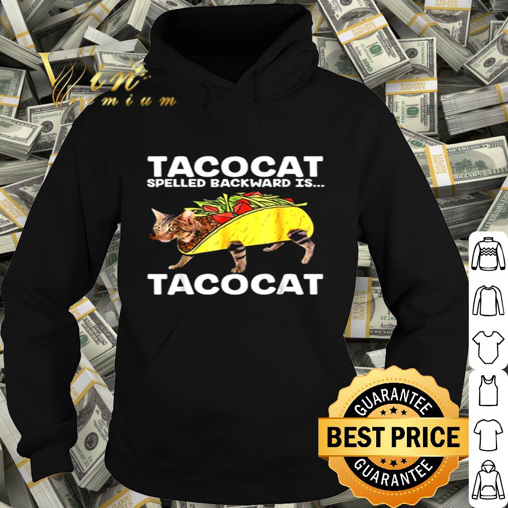 Tacocat spelled backward is Tacocat cat mashup Tacos shirt