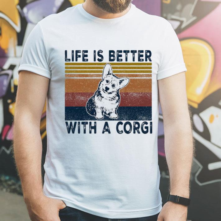 Vintage Life Is Better With A Corgi shirt