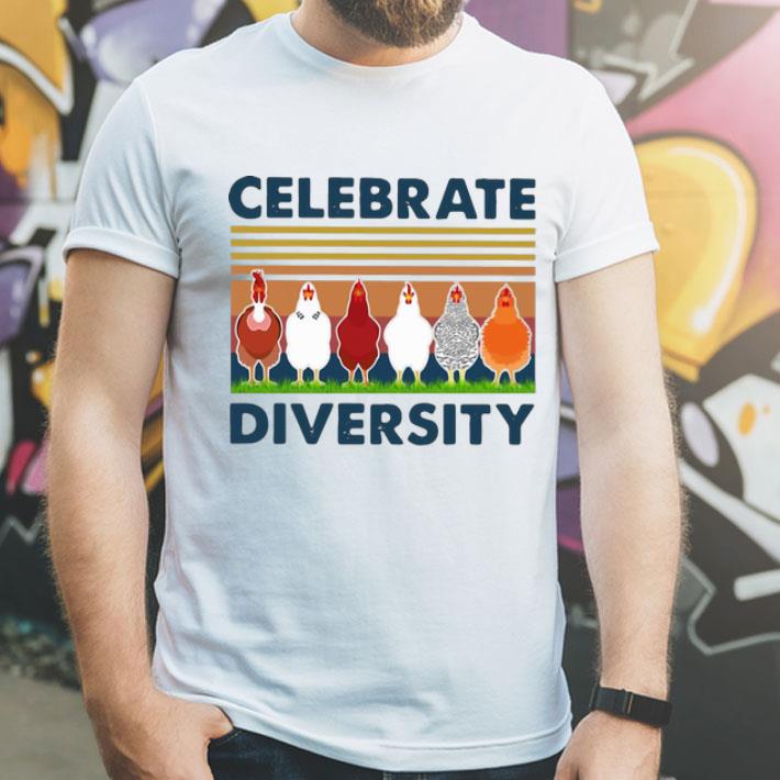 Vintage Chicken Celebrate Diversity shirt