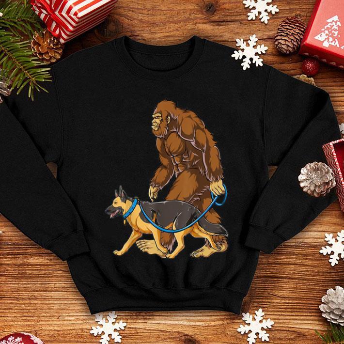 Bigfoot German Shepherd Dog Walk shirt 1 Bigfoot German Shepherd Dog Walk shirt