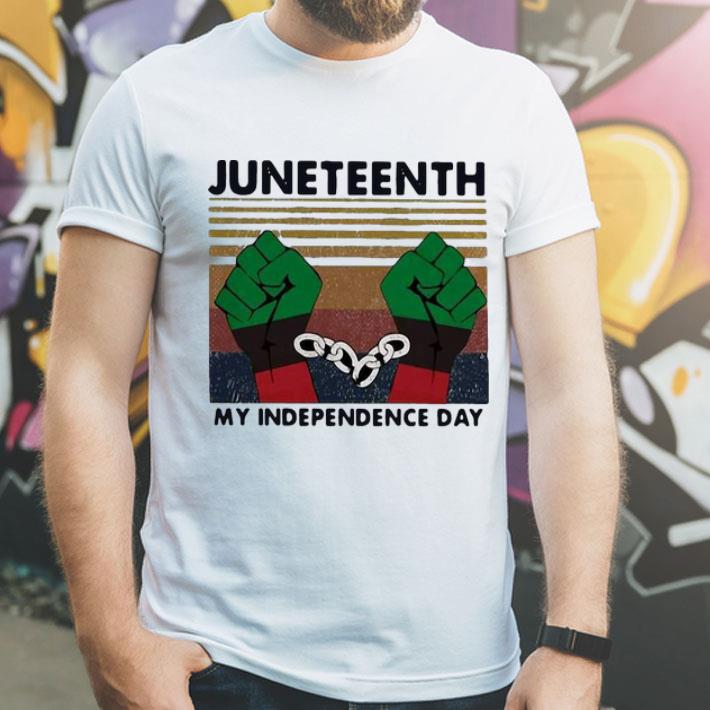 Vintage Juneteenth My Independence Day shirt