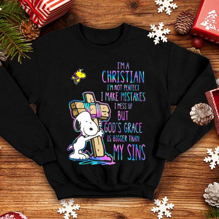 Snoopy And Woodstock I’m Christian I’m Not Perfect I Make Mistakes shirt