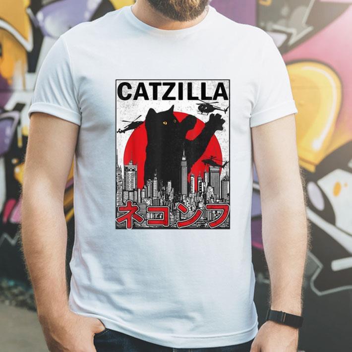 Catzilla Cat Godzilla Japanese shirt