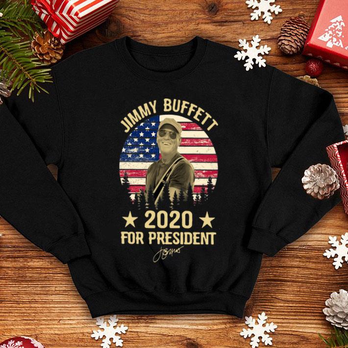 Vintage Jimmy Buffett 2020 For President American Flag shirt