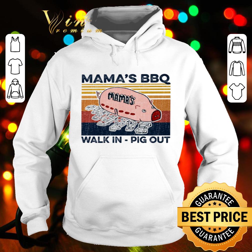 Mama’s BBQ walk in pig out vintage shirt