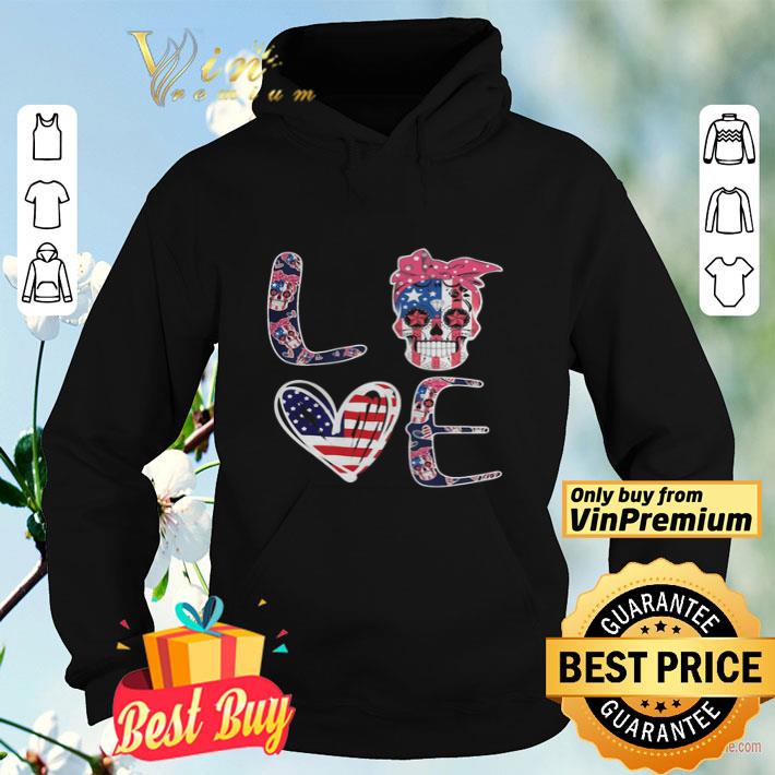 Love skull heart American flag veteran Independence Day shirt eb34edf1 love skull heart american flag veteran independence day shirt 4 - Love skull heart American flag veteran Independence Day shirt