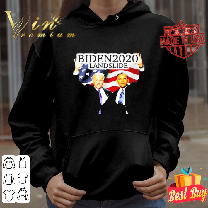 Joe Biden 2020 landslide Barack Obama American flag shirt