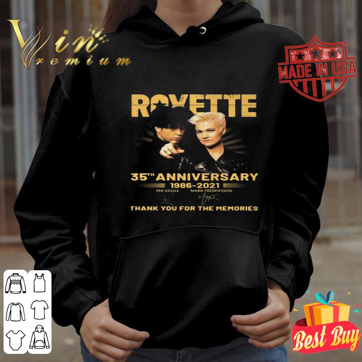 Roxette 35th anniversary 1986-2020 signatures shirt