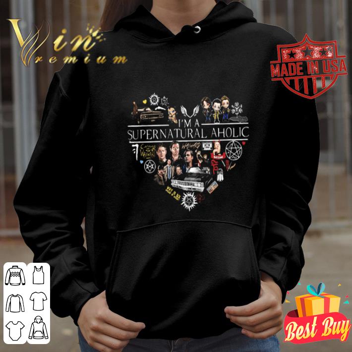 Heart I’m a Supernatural aholic shirt