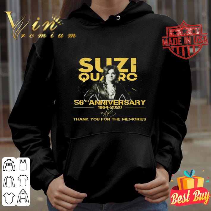 ecdaa3c3 suzi quatro 56th anniversary 1964 2020 signature shirt 4 - Suzi Quatro 56th Anniversary 1964-2020 Signature shirt