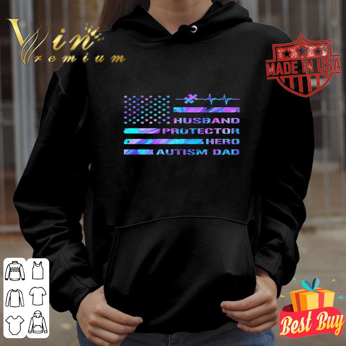 Father's Day Husband Protector Hero Autism Dad American Flag shirt ee64a735 father s day husband protector hero autism dad american flag shirt 4 - Father's Day Husband Protector Hero Autism Dad American Flag shirt