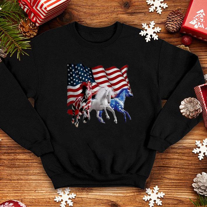 Red White Blue Horses American Flag Independence Day shirt 1 Red White Blue Horses American Flag Independence Day shirt