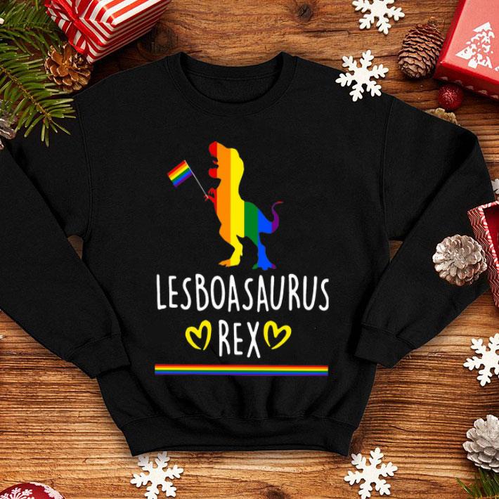 LGBT LESboasaurus Rex T-rex Dinosaur shirt