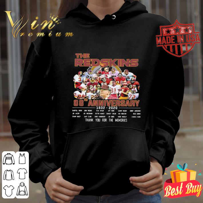 f100d7fb the washington redskins team football 88th anniversary signatures shirt 4 - The Washington Redskins Team Football 88th Anniversary signatures shirt