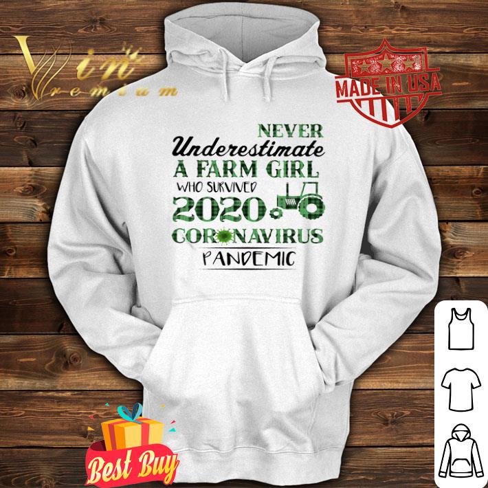 Never Underestimate A Farm Girl Who Survived 2020 Coronavirus shirt