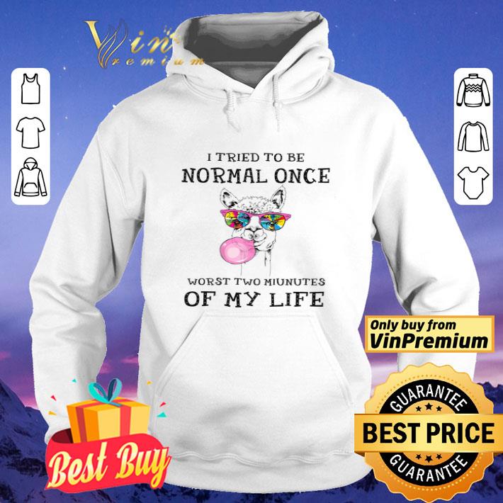 Lgbt Llama I Tried To Be Normal Once Worst Two Minutes Of My Life shirt