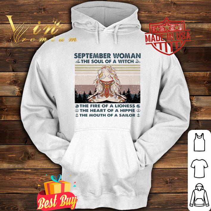 Yoga Girl September Woman The Soul Of A Witch Vintage shirt