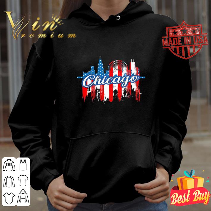 Chicago American Flag 4th Of July Independence Day shirt