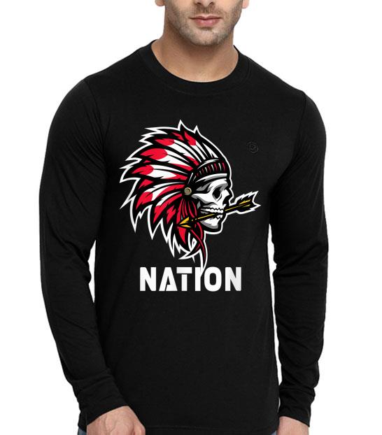 f4d46979 kansas city fan cool indian chief skull game day gear shirt 4 - Kansas City Fan Cool Indian Chief Skull Game Day Gear Shirt