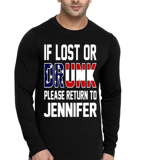 f542d54b if lost or drunk please return to jennifer shirt 4 - If Lost Or Drunk Please Return To Jennifer Shirt