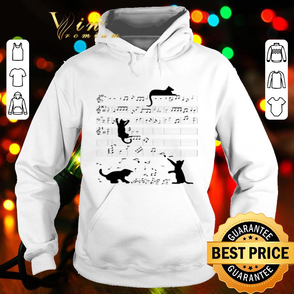 Black Cats playing with music note shirt f6834dc9 black cats playing with music note shirt 4 - Black Cats playing with music note shirt