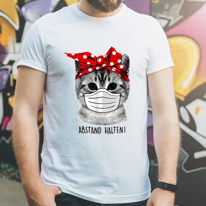 Cat Face Mask Abstand Halten shirt