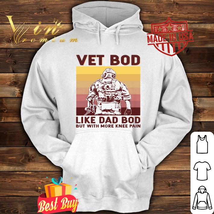 Father's Day Vet Bod Like Dad Bod but with More Knee Pain Retro shirt