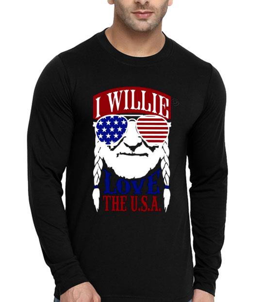fa332c40 i willie love the usa willie nelson flag shirt 4 - I Willie Love The USA Willie Nelson Flag Shirt