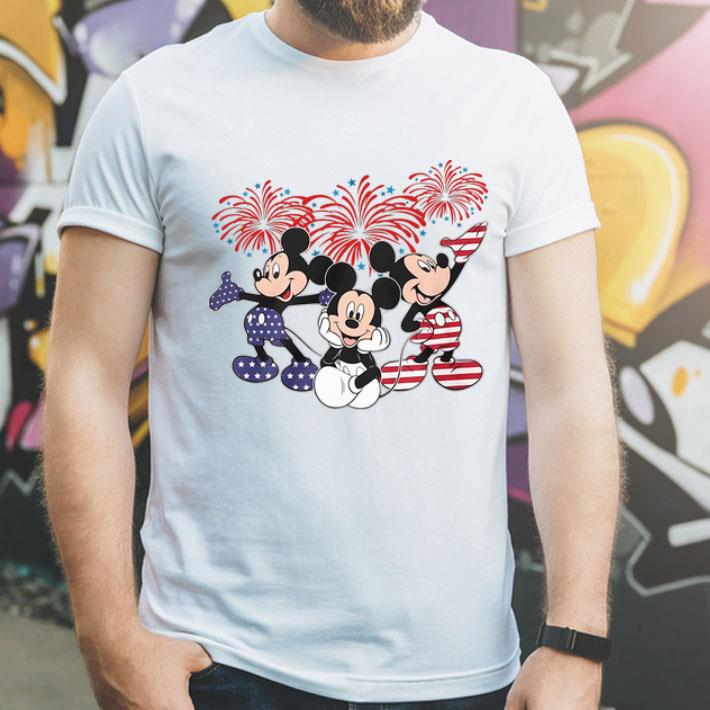 Mickey Mouse Firework Independence Day American Flag shirt