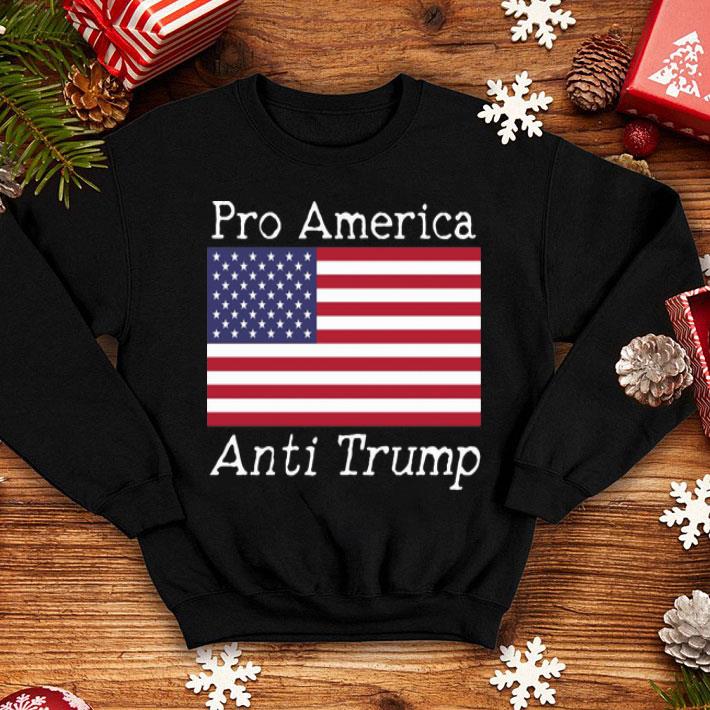 Pro America Anti Trump American Flag shirt