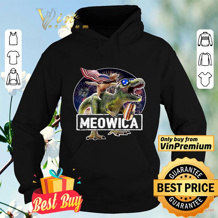 Meowica Cat T Rex Dinosaur 4th Of July shirt fb36e2f1 meowica cat t rex dinosaur 4th of july shirt 4 - Meowica Cat T Rex Dinosaur 4th Of July shirt