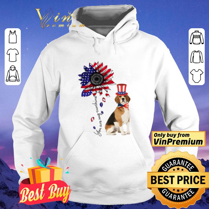 You Are My Sunshine Treeing Walker Coonhound 4th Of July shirt