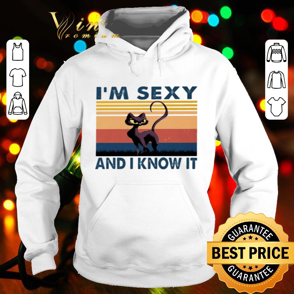 Vintage Cat I’m Sexy And I Know It shirt