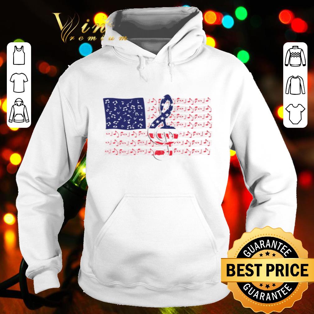 Music Note American flag 4th Of July shirt