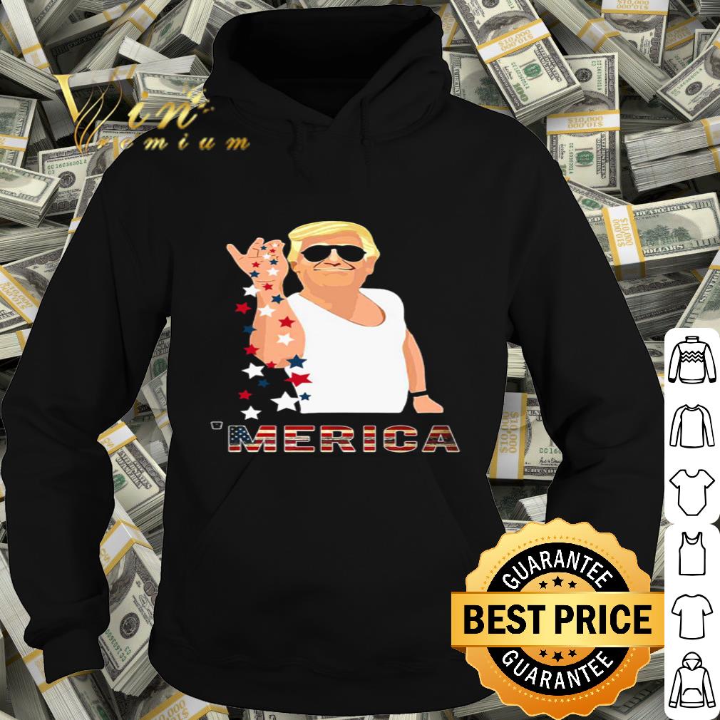 Trump Salt Bae Merica American Flag 4th Of July shirt