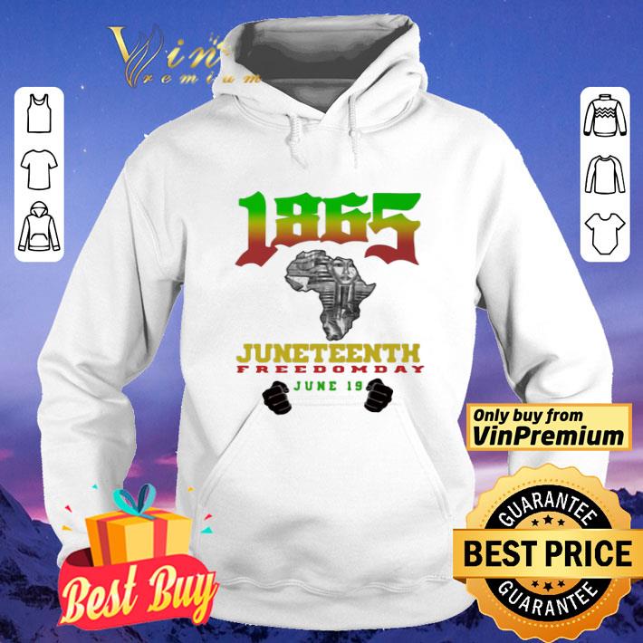 1865 map juneteenth freedom day June 19 hand shirt